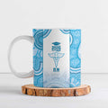 Aussie Nurse RN 2026 Personalised Ceramic Mug Blue Aboriginal Art Pattern Cultural Pride