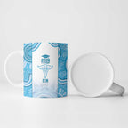 Aussie Nurse RN 2026 Personalised Ceramic Mug Blue Aboriginal Art Pattern Cultural Pride