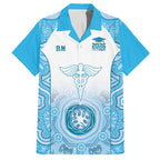 Aussie Nurse RN 2026 Personalised Hawaiian Shirt Blue Aboriginal Art Pattern Cultural Pride