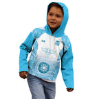 Aussie Nurse RN 2026 Personalised Kid Hoodie Blue Aboriginal Art Pattern Cultural Pride