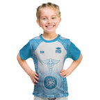 Aussie Nurse RN 2026 Personalised Kid T Shirt Blue Aboriginal Art Pattern Cultural Pride