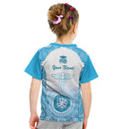 Aussie Nurse RN 2026 Personalised Kid T Shirt Blue Aboriginal Art Pattern Cultural Pride