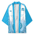 Aussie Nurse RN 2026 Personalised Kimono Blue Aboriginal Art Pattern Cultural Pride