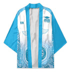 Aussie Nurse RN 2026 Personalised Kimono Blue Aboriginal Art Pattern Cultural Pride