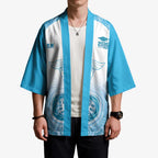 Aussie Nurse RN 2026 Personalised Kimono Blue Aboriginal Art Pattern Cultural Pride