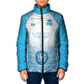 Aussie Nurse RN 2026 Personalised Padded Jacket Blue Aboriginal Art Pattern Cultural Pride