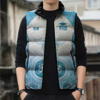 Aussie Nurse RN 2026 Personalised Sleeveless Puffer Jacket Blue Aboriginal Art Pattern Cultural Pride