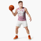 Aussie Nurse RN 2026 Personalised Basketball Jersey Pink Aboriginal Art Pattern Cultural Pride