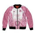 Aussie Nurse RN 2026 Personalised Bomber Jacket Pink Aboriginal Art Pattern Cultural Pride