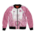 Aussie Nurse RN 2026 Personalised Bomber Jacket Pink Aboriginal Art Pattern Cultural Pride