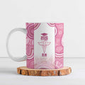 Aussie Nurse RN 2026 Personalised Ceramic Mug Pink Aboriginal Art Pattern Cultural Pride