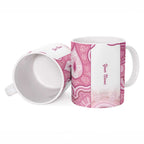 Aussie Nurse RN 2026 Personalised Ceramic Mug Pink Aboriginal Art Pattern Cultural Pride