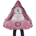 Aussie Nurse RN 2026 Personalised Cloak Pink Aboriginal Art Pattern Cultural Pride
