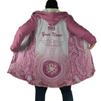 Aussie Nurse RN 2026 Personalised Cloak Pink Aboriginal Art Pattern Cultural Pride