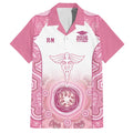 Aussie Nurse RN 2026 Personalised Hawaiian Shirt Pink Aboriginal Art Pattern Cultural Pride