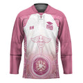 Aussie Nurse RN 2026 Personalised Hockey Jersey Pink Aboriginal Art Pattern Cultural Pride