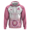 Aussie Nurse RN 2026 Personalised Hoodie Pink Aboriginal Art Pattern Cultural Pride