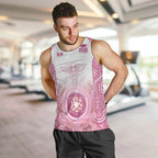 Aussie Nurse RN 2026 Personalised Men Tank Top Pink Aboriginal Art Pattern Cultural Pride