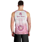 Aussie Nurse RN 2026 Personalised Men Tank Top Pink Aboriginal Art Pattern Cultural Pride