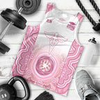 Aussie Nurse RN 2026 Personalised Men Tank Top Pink Aboriginal Art Pattern Cultural Pride
