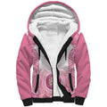 Aussie Nurse RN 2026 Personalised Sherpa Hoodie Pink Aboriginal Art Pattern Cultural Pride