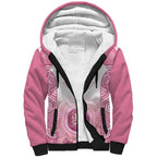 Aussie Nurse RN 2026 Personalised Sherpa Hoodie Pink Aboriginal Art Pattern Cultural Pride