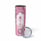 Aussie Nurse RN 2026 Personalised Skinny Tumbler Pink Aboriginal Art Pattern Cultural Pride