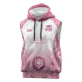 Aussie Nurse RN 2026 Personalised Sleeveless Hoodie Pink Aboriginal Art Pattern Cultural Pride