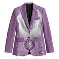 Aussie Nurse RN 2026 Personalised Blazer Purple Aboriginal Art Pattern Cultural Pride
