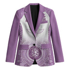 Aussie Nurse RN 2026 Personalised Blazer Purple Aboriginal Art Pattern Cultural Pride