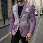 Aussie Nurse RN 2026 Personalised Blazer Purple Aboriginal Art Pattern Cultural Pride