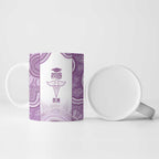 Aussie Nurse RN 2026 Personalised Ceramic Mug Purple Aboriginal Art Pattern Cultural Pride