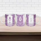 Aussie Nurse RN 2026 Personalised Ceramic Mug Purple Aboriginal Art Pattern Cultural Pride
