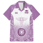 Aussie Nurse RN 2026 Personalised Hawaiian Shirt Purple Aboriginal Art Pattern Cultural Pride