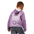 Aussie Nurse RN 2026 Personalised Kid Hoodie Purple Aboriginal Art Pattern Cultural Pride