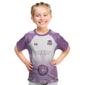 Aussie Nurse RN 2026 Personalised Kid T Shirt Purple Aboriginal Art Pattern Cultural Pride