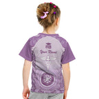 Aussie Nurse RN 2026 Personalised Kid T Shirt Purple Aboriginal Art Pattern Cultural Pride