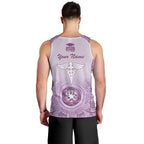 Aussie Nurse RN 2026 Personalised Men Tank Top Purple Aboriginal Art Pattern Cultural Pride