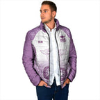 Aussie Nurse RN 2026 Personalised Padded Jacket Purple Aboriginal Art Pattern Cultural Pride