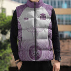 Aussie Nurse RN 2026 Personalised Sleeveless Puffer Jacket Purple Aboriginal Art Pattern Cultural Pride