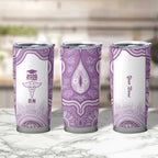 Aussie Nurse RN 2026 Personalised Tumbler Cup Purple Aboriginal Art Pattern Cultural Pride