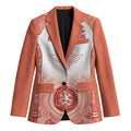 Aussie Nurse RN 2026 Personalised Blazer Red Aboriginal Art Pattern Cultural Pride