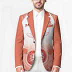 Aussie Nurse RN 2026 Personalised Blazer Red Aboriginal Art Pattern Cultural Pride