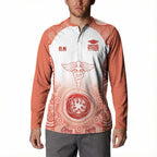Aussie Nurse RN 2026 Personalised Button Sweatshirt Red Aboriginal Art Pattern Cultural Pride