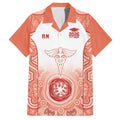 Aussie Nurse RN 2026 Personalised Hawaiian Shirt Red Aboriginal Art Pattern Cultural Pride