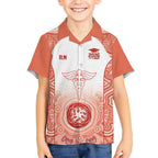 Aussie Nurse RN 2026 Personalised Hawaiian Shirt Red Aboriginal Art Pattern Cultural Pride