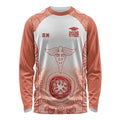 Aussie Nurse RN 2026 Personalised Long Sleeve Shirt Red Aboriginal Art Pattern Cultural Pride