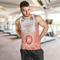 Aussie Nurse RN 2026 Personalised Men Tank Top Red Aboriginal Art Pattern Cultural Pride