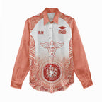 Aussie Nurse RN 2026 Personalised Women Casual Shirt Red Aboriginal Art Pattern Cultural Pride