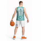 Aussie Nurse RN 2026 Personalised Basketball Jersey Turquoise Aboriginal Art Pattern Cultural Pride